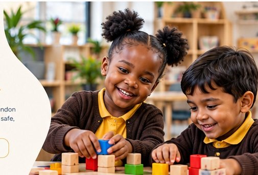 Children learning through play at nursery